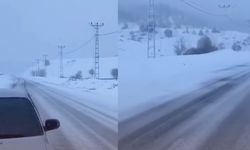 Andırın'da kış geri geldi! Kar kalınlığı yer yer yarım metreyi buldu