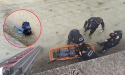 Antalya Alanya’da korku dolu anlar! Çaya düşen adam son anda kurtarıldı