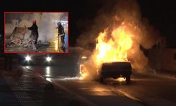 Antalya’da seyir halindeki Tofaş alev topuna döndü: aile son anda kurtuldu
