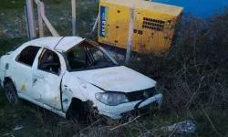 Balıkesir’de otomobil dere yatağına devrildi: 3’ü çocuk 5 yaralı