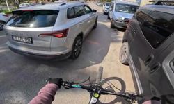 Bisikletli genci sıkıştırıp aracından inen sürücüye 180 bin lira ceza