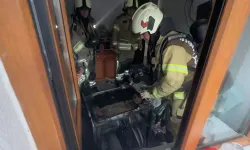 Bulaşık makinesi alev aldı; itfaiye müdahale etti