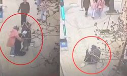 Dilenci gibi yaklaştı, hırsız çıktı! Çantayı kesip kaçtı