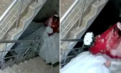 Düğün sonrası evlerinde baş başa kalmak isteyen gelin ve damada soğuk duş