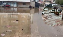 Hatay Reyhanlı’da dolu ve sağanak sonrası sel felaketi! Sokaklar göle döndü