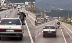 Hatay’da sosyal medya uğruna trafikte akrobatik hareket yapan sürücüye ağır ceza