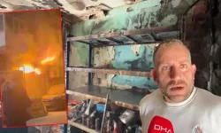 iş yerinde yangın çıktı patlama yaşandı: Simitçilikten geldik yine devam ederiz