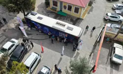 Kahramanmaraş bilim otobüsü çocuklarla buluştu