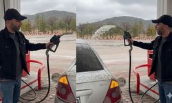 Kahramanmaraş bunu da gördü! Su yerine mazotla araba yıkama şoku