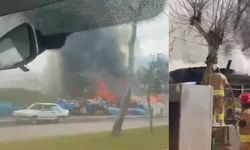 Kahramanmaraş'ta İkinci El Eşya Dükkanı Küle Döndü