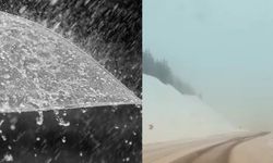 Kahramanmaraş’ta şehir merkezine yağmur, yüksek kesimlere kar yağıyor