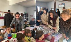 Kahramanmaraş’ta üniversite öğrencileri köy okuluyla buluştu