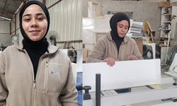 Kahramanmaraş’ta üniversiteli genç kadın mobilya ustası oldu