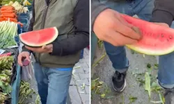 Karpuzu daha kırmızı göstermek için yaptığı rezilliğe bakın