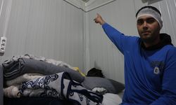 Konteyneri delip geçen yorgun merminin kafasına isabet etmesiyle kabusu yaşadı