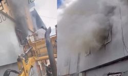 Onikişubat'ta inanılmaz kurtuluş! Alevlerin arasına böyle daldı