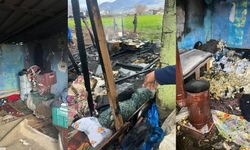 Osmaniye’de soba yangını, ev ve çadır alevlere teslim oldu