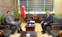 Pazarcık Kaymakamı Hulusi Teke’den Aile ve Sosyal Hizmetler İl Müdürü Emre Çalğan’a ziyaret