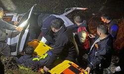 Sinop’ta otomobil uçuruma yuvarlandı: 7 yaralı