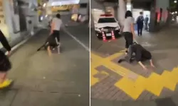 Uygunsuz durumda yakaladığı eşini sokakta sürükleyerek polis karakoluna götürdü