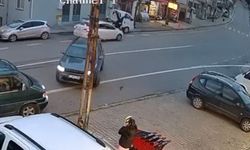 Trabzon’da otomobilin çarptığı genç kadın metrelerce savruldu... O anlar kamerada