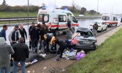 Yağış kazayı getirdi! 2’si çocuk 7 kişi yaralandı