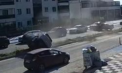 2'si çocuk 5 kişinin yaralandığı kaza kamerada