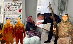 Antalya'da vefa ziyareti! 30 yıl önce şehit olan silah arkadaşının annesine sarılıp mektupları gösterdi