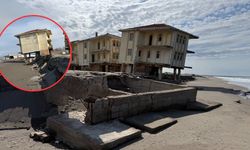 9 villa tahliye edilmişti! Dev villa yan yattı!