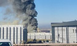 Ankara'da boya fabrikasında korkutan yangın