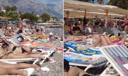 Antalya’da Rus Turistler Plajlara Akın Etti