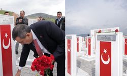 Bakan Tekin, Şehit Öğretmenler Abidesi’nde Ayla Kara öğretmenin anıtında dua etti