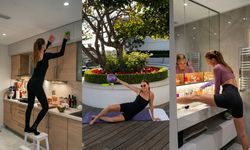 Ebru Şallı'dan ev işi tüyosu! Süpürge yaparken zayıflayın