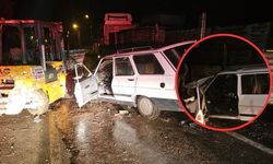 Gaziantep Karkamış’ta feci kaza! Otomobil forkliftle çarpıştı, 4 yaralı