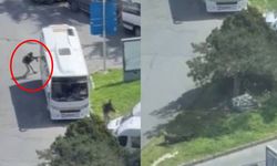 İsrail Konsolosluğu yakınında bir polisin vurulduğu anlar kamerada