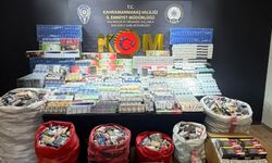 Kahramanmaraş’ta 14 bin paket kaçak sigara yakalandı