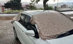 Kahramanmaraş’ta aniden bastıran dolu yağışı paniğe neden oldu!