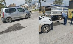 Kahramanmaraş'ta mikserden dökülen betona sürücü anında müdahale etti