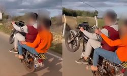 Kahramanmaraş’ta motosikletli gençler ölümle dans etti