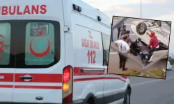 Kahramanmaraş Dulkadiroğlu’nda otomobil takla attı!