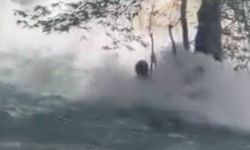 Kayıp genç akıntıya böyle kapıldı: Son görüntüleri ortaya çıktı