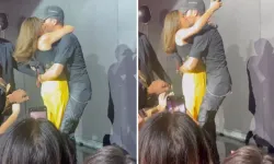 Konserde Sahneye Çıkan Hayranıyla Dudak Dudağa Öpüştü