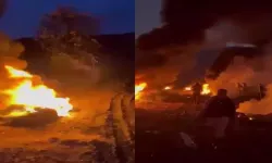 Meyveleri zirai don vurmasın diye ateş yakıp nöbet tutuyorlar