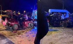 Minibüs ile otomobil çarpıştı; 1 ölü