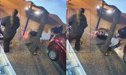 Motosiklet sürücüsünün ölümden döndüğü kaza kamerada