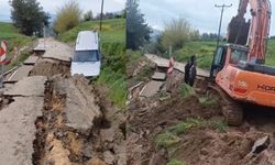 Osmaniye Kadirli’de yoğun yağış yolları çökertti!