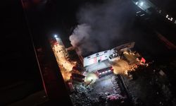 Sünger fabrikasında korkutan yangın