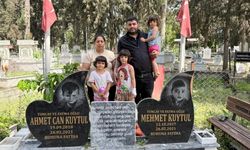 Yangında 2 evladını kaybeden aile iş yerinde yaşıyor