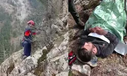 Yaylada mahsur kalan 2 kişi helikopterle kurtarıldı