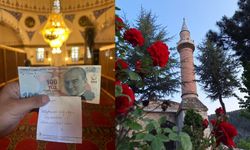 Yıldırım Bayezid Camii'nde helallik notu! 100 TL bırakıp gitti